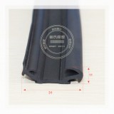 汽車(chē)窗導(dǎo)槽密封條,車(chē)門(mén)玻璃滑槽條,植絨密封條